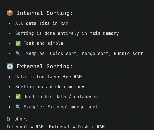 internal vs external sort [BASIC]