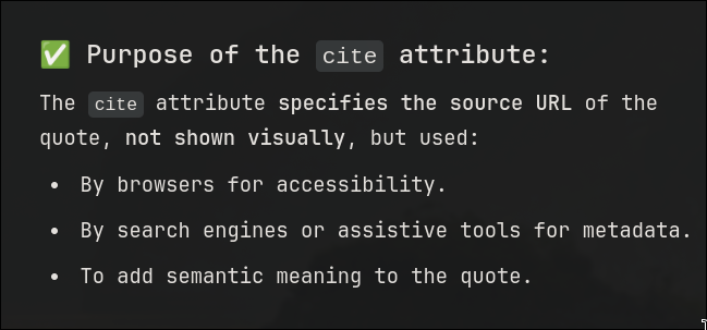 cite attribute purpose